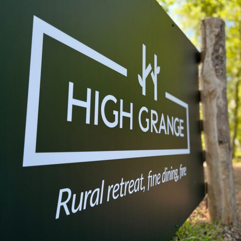 High Grange sign